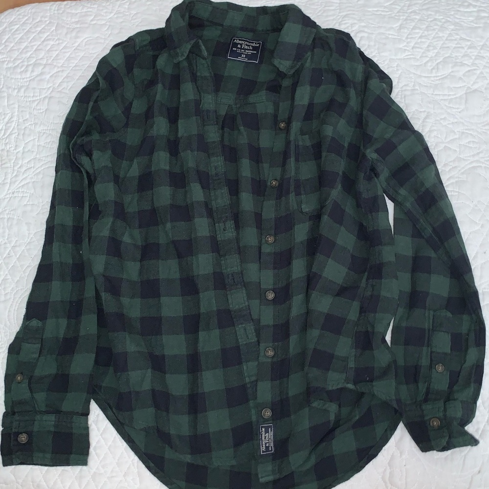 Dark Green Flannel